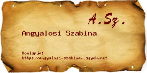 Angyalosi Szabina névjegykártya